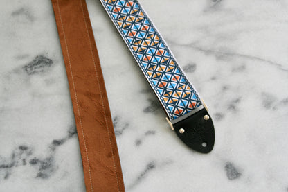 White 'Monterey' Guitar/Bass Hippie Strap