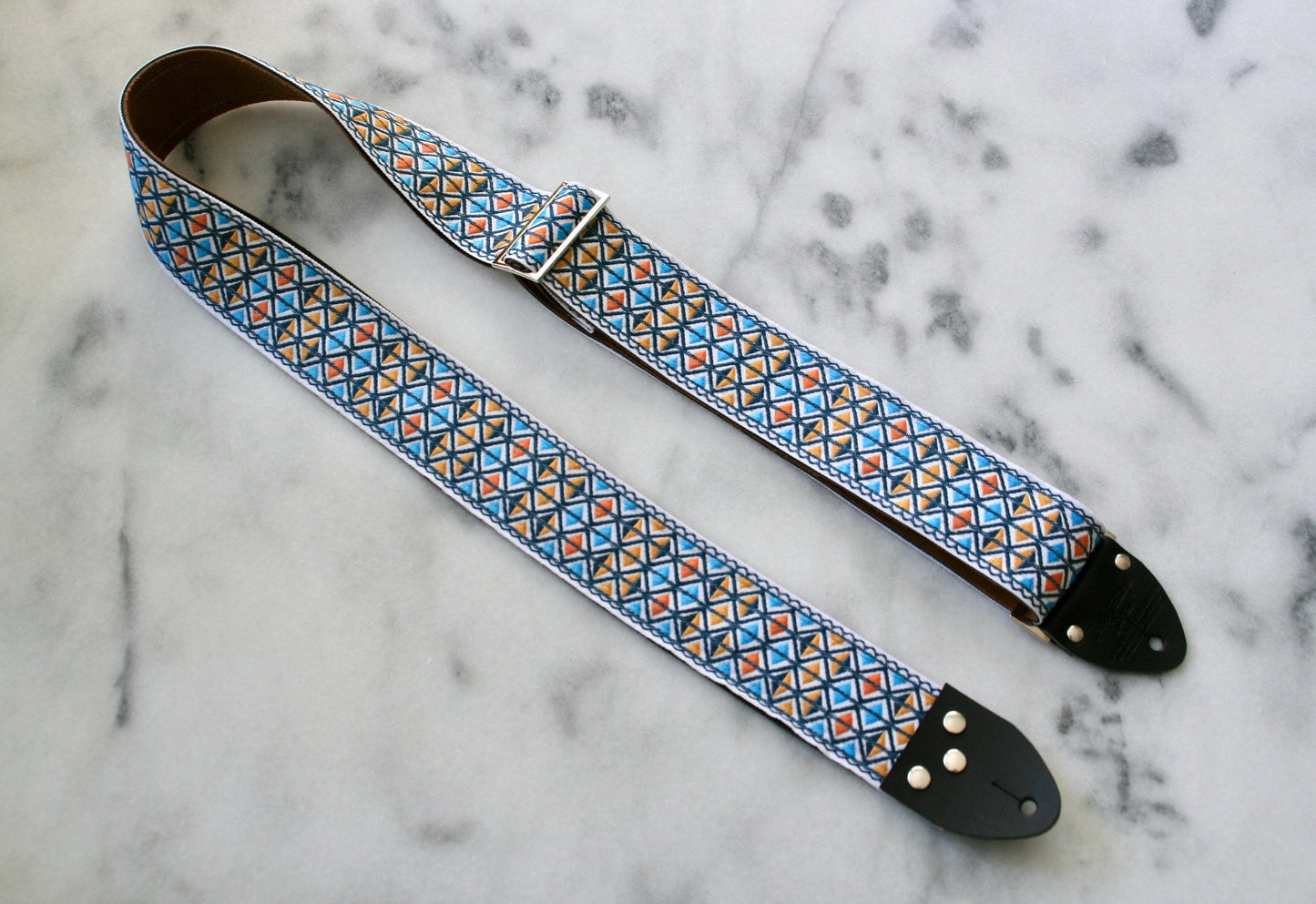 White 'Monterey' Guitar/Bass Hippie Strap