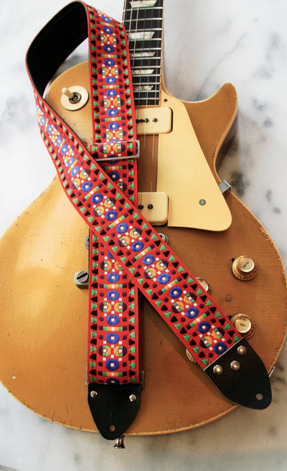 Red 'Morrey' Guitar/Bass Hippie Strap