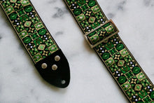 Load image into Gallery viewer, Green &#39;Woodstock&#39; Guitar/Bass Hippie Strap

