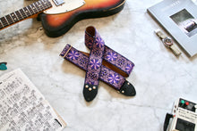 Load image into Gallery viewer, Mauve &#39;Dresden&#39; Guitar/Bass Hippie Strap
