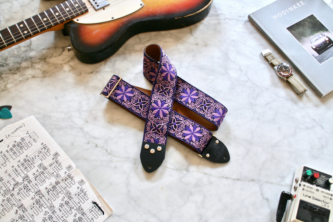 Mauve 'Dresden' Guitar/Bass Hippie Strap