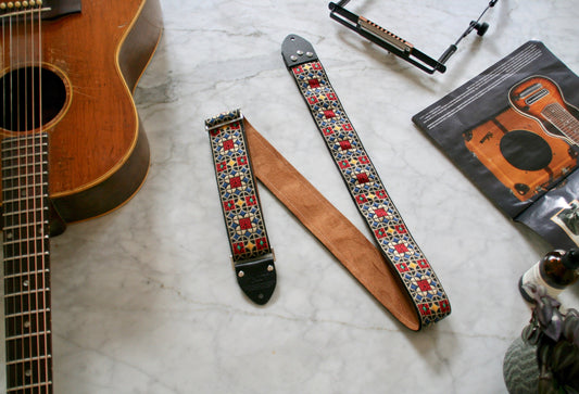 Brown 'Virginia' Guitar/Bass Hippie Strap